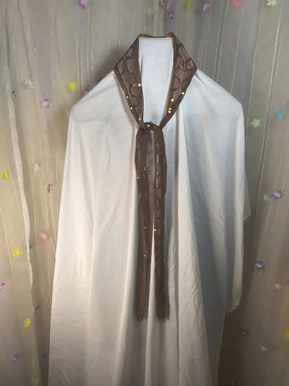 Unbranded Scarf with sequins 2.75 by 62 inches